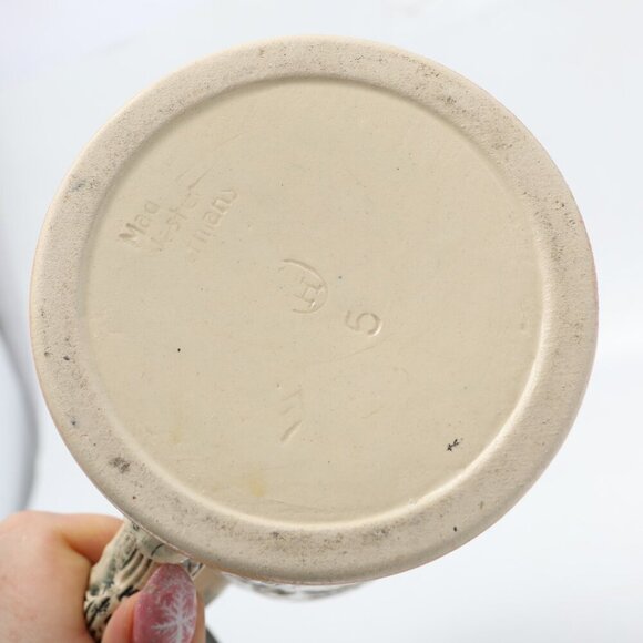 Vintage Western Germany Beer Stein Pewter Lid Stonewear Bavarian German Tavern - Picture 9 of 9